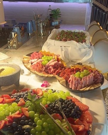 The spread at a brand food event